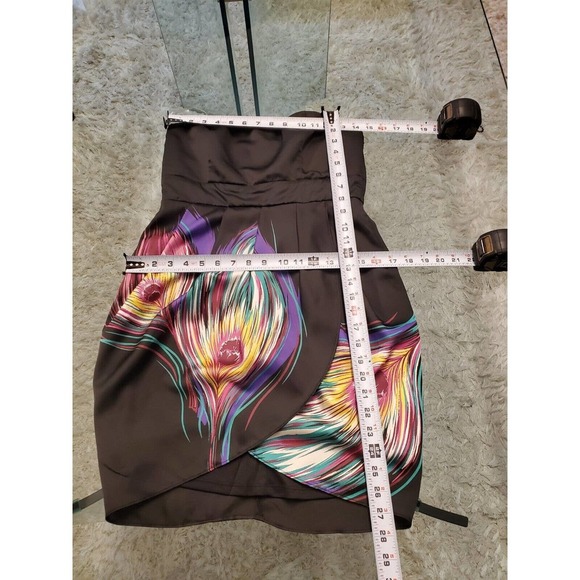 Twenty One Womens Black Off The Shoulder Sleeveless Back Zip Short Dress Medium - Picture 10 of 12